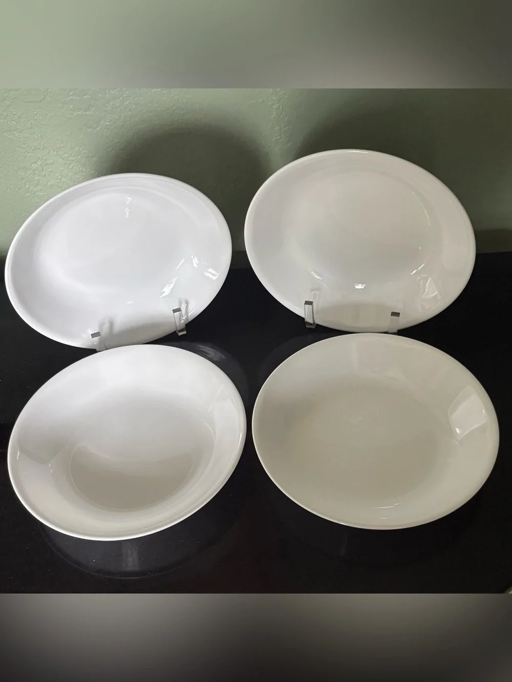 4 Corelle Vitrelle Winter Frost Salad Vegetable Soup Meal Bowls